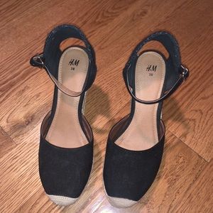 Black Espadrille Wedges - H&M